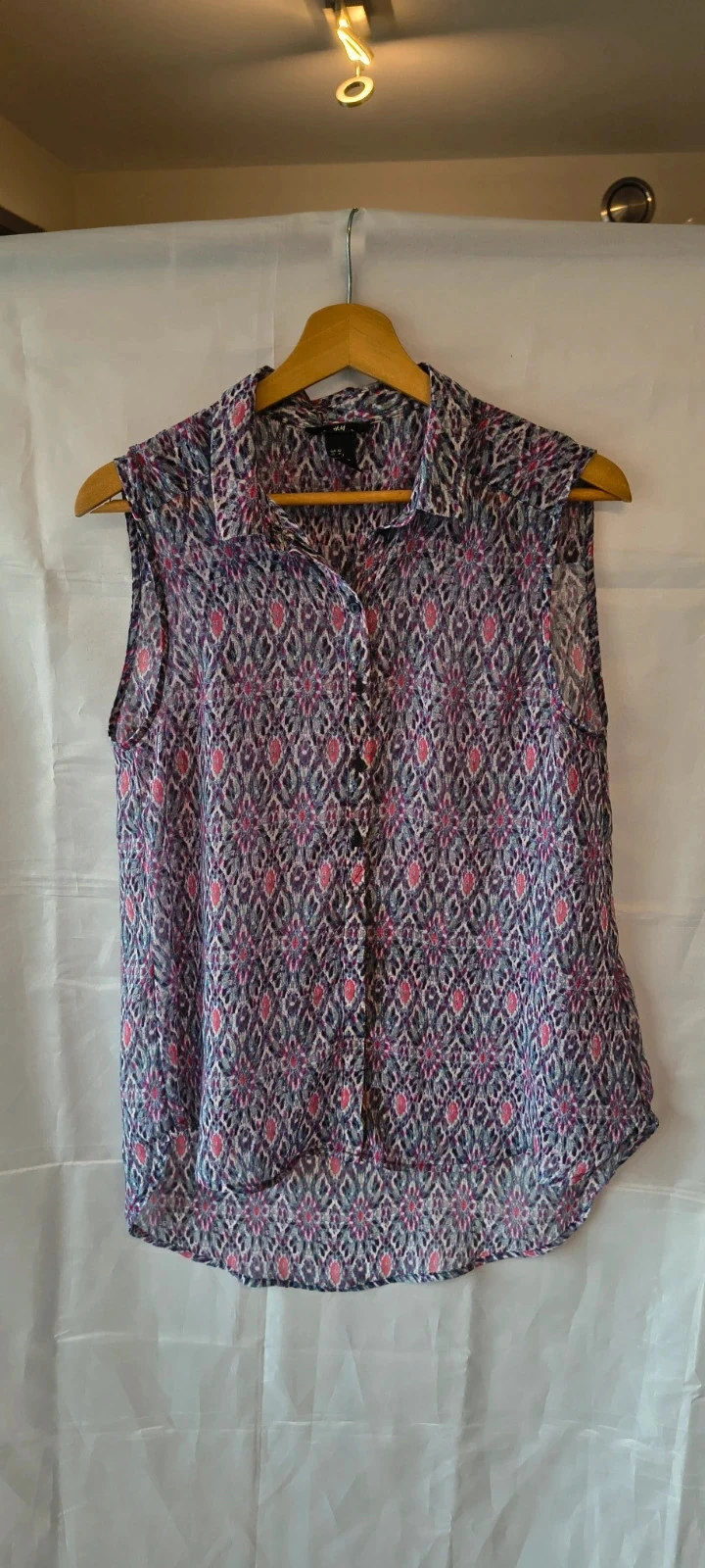 H&M Mouwloze Blouse | Print | Maat 40 | Luchtig & Stijlvol |#267 – photo 2